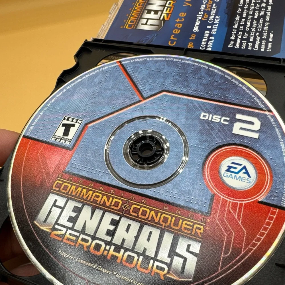 Command and Conquer Generals: Zero Hour Expansion PC - 2 Disc  - Disc in VGC
